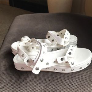 Forever 21 Studded Platform Sandals